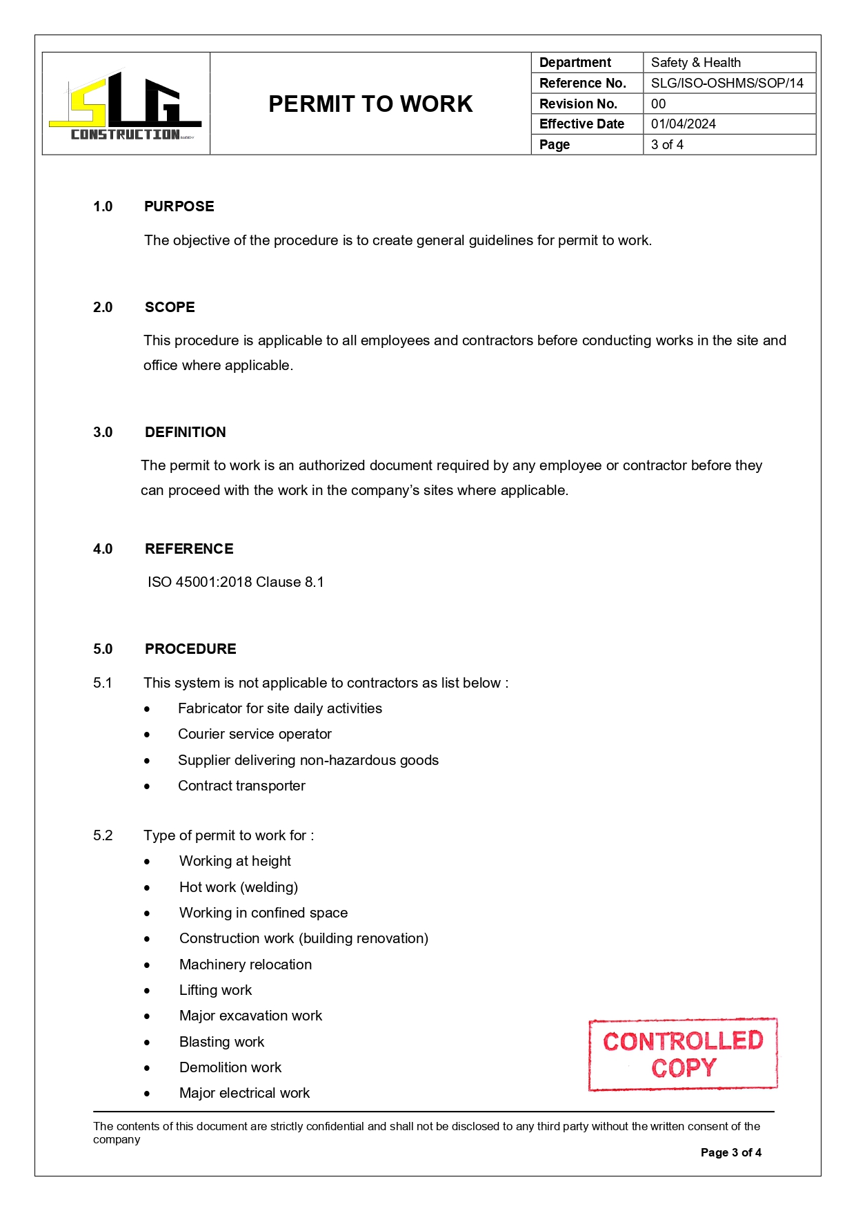 SLG-PRO-SOP Page 3